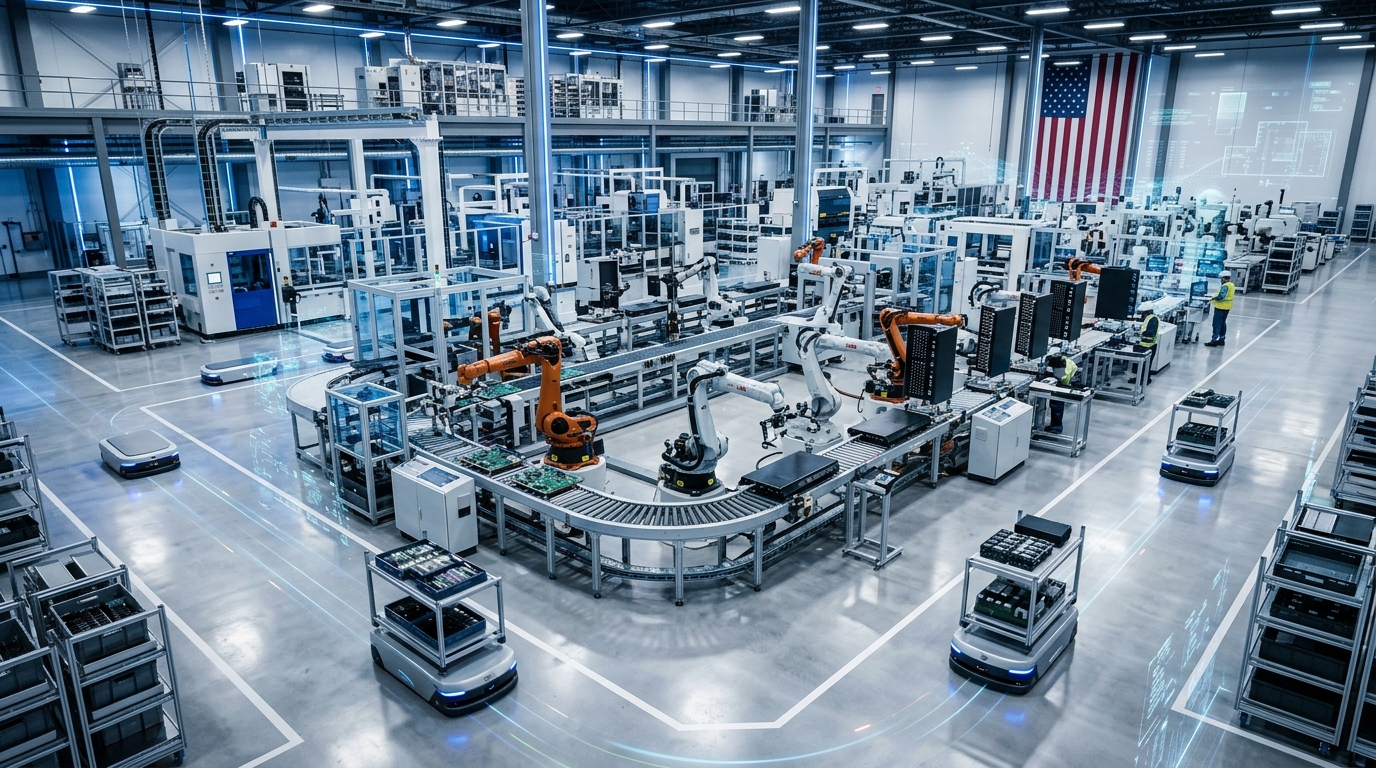 Smart factory 5G di Ericsson in Texas: robot e bracci automatici assemblano antenne 5G made in USA