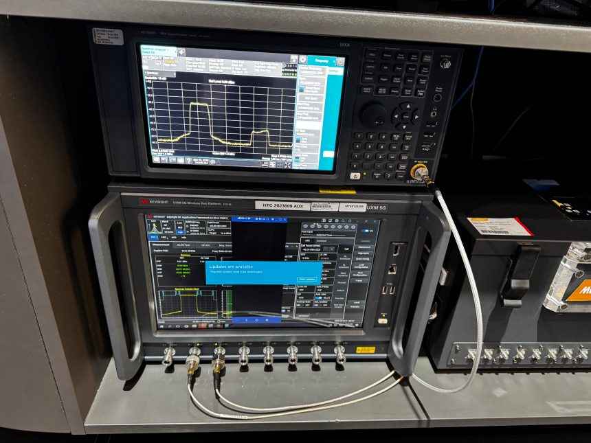 Banco di misura 5G Keysight per la validazione dei throughput mobili