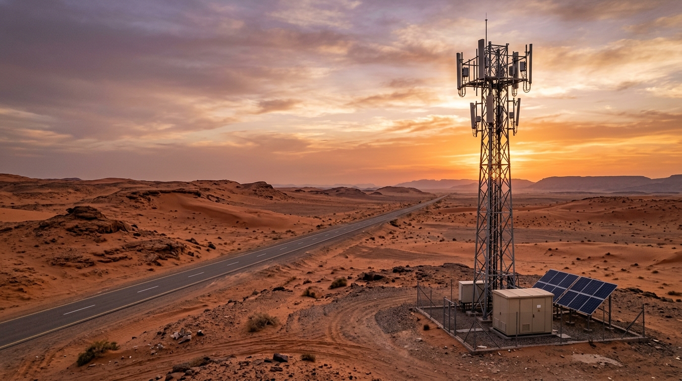 Stazione radio base 5G nel deserto dell'Arabia Saudita: stc accende i 600 MHz con la radio quad-band Ericsson