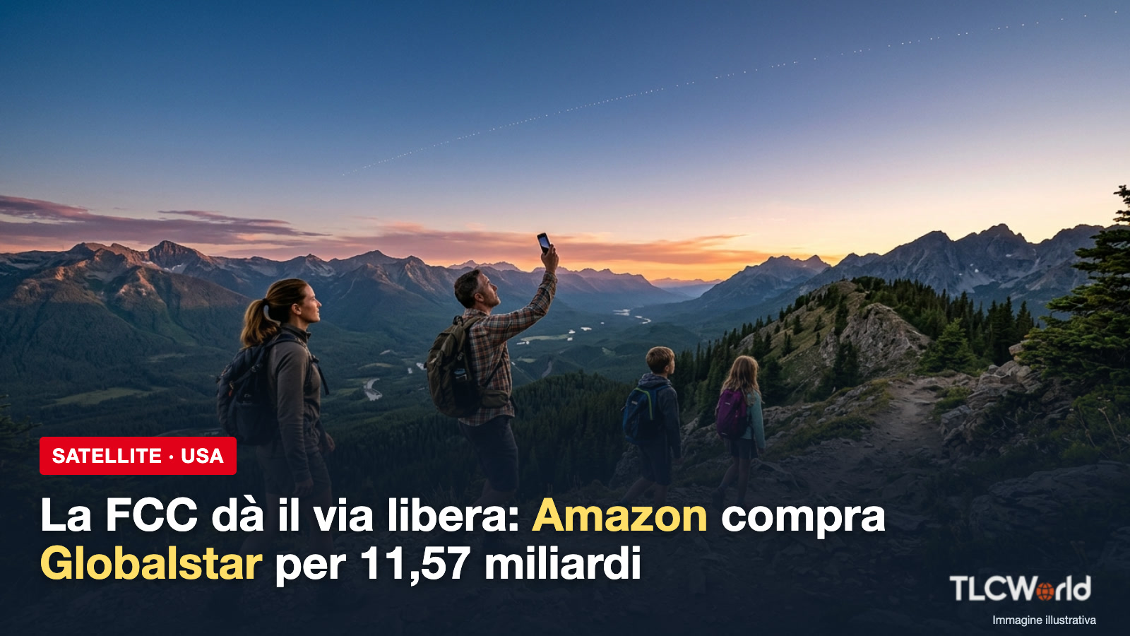 Amazon Globalstar FCC: copertina TLCworld, la FCC dà il via libera all'acquisto di Globalstar da parte di Amazon per 11,57 miliardi